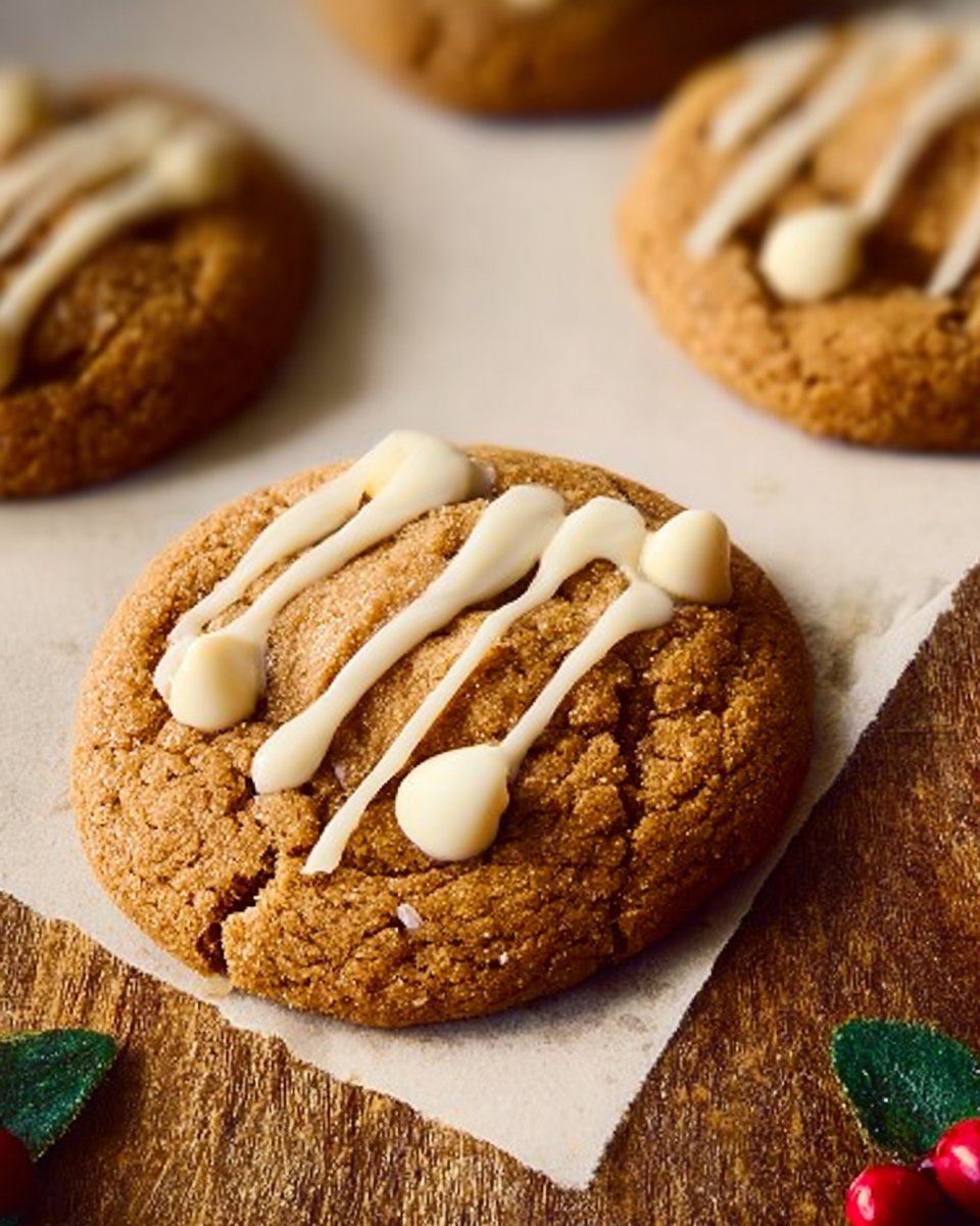 Chewy Maple Cinnamon Cookies with White Chocolate