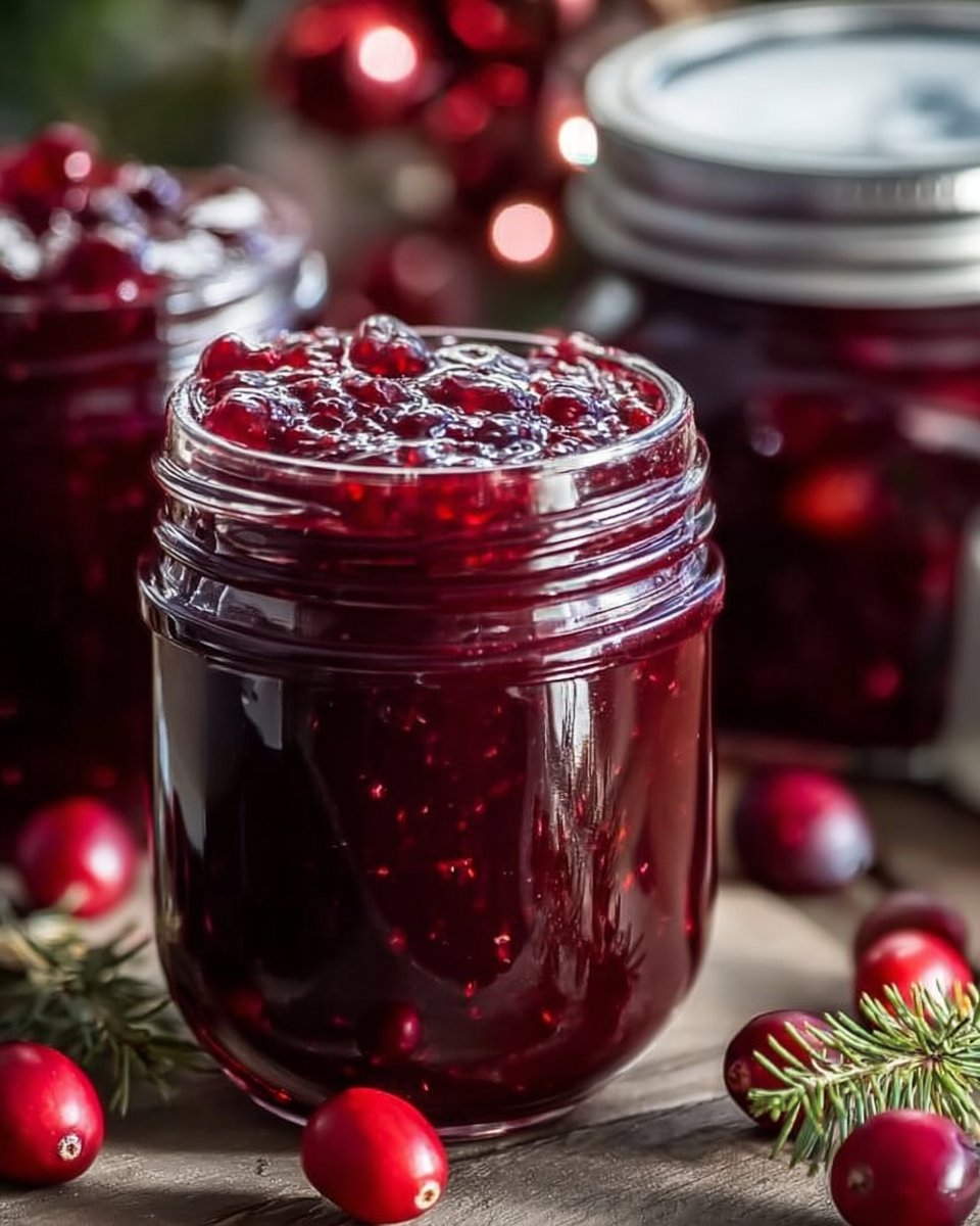 Sweet Christmas Cranberry Jam