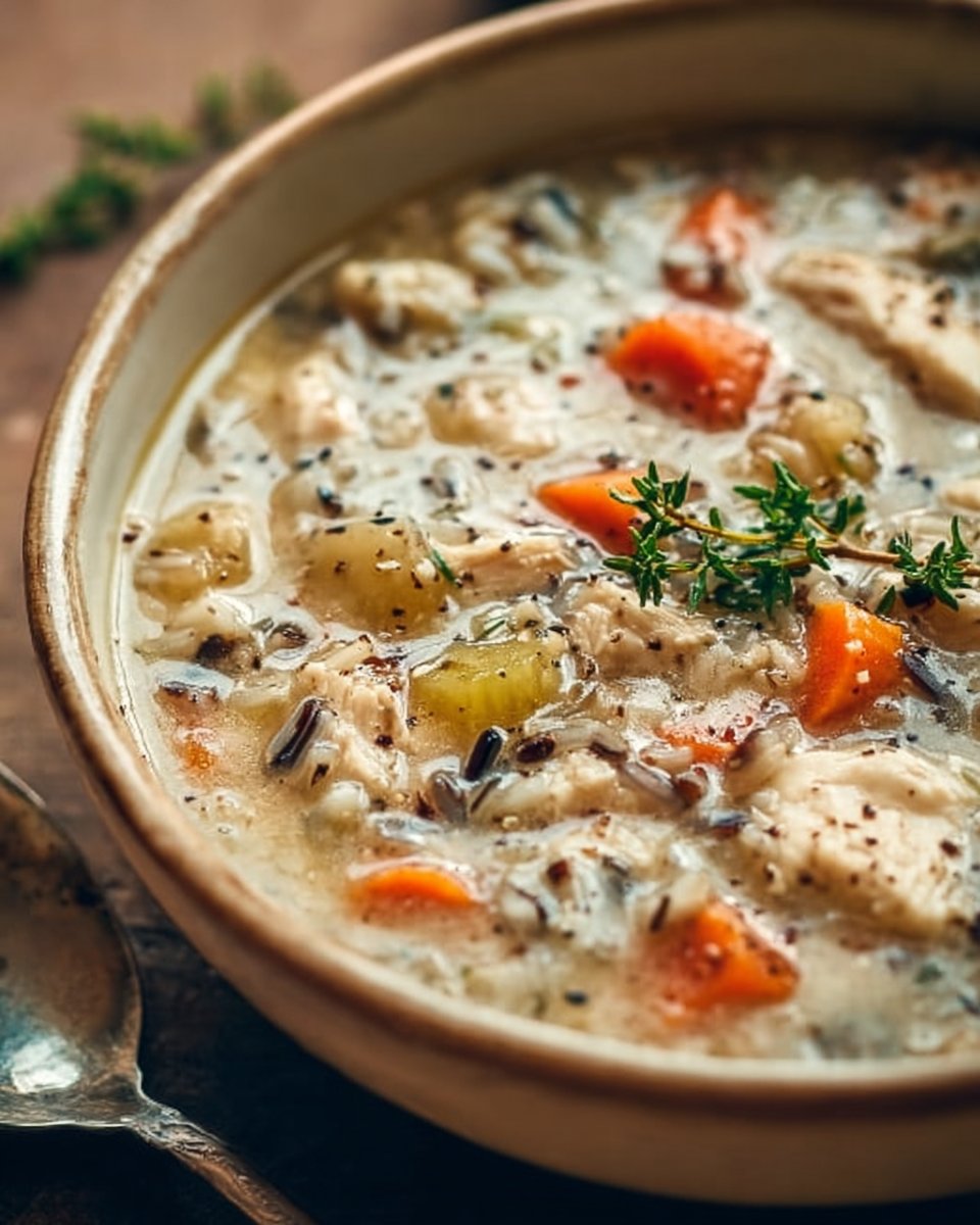 Crockpot Chicken and Wild Rice Soup
