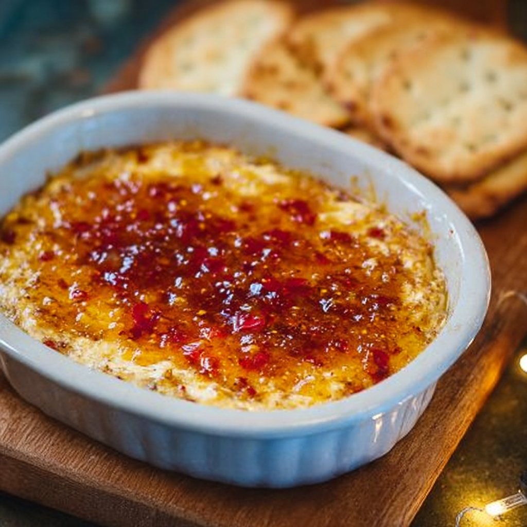Baked Pepper Jelly Cheese Dip