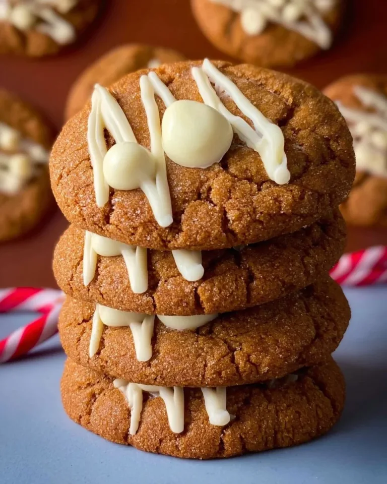 Delicious chewy maple cinnamon cookies with white chocolate chips.