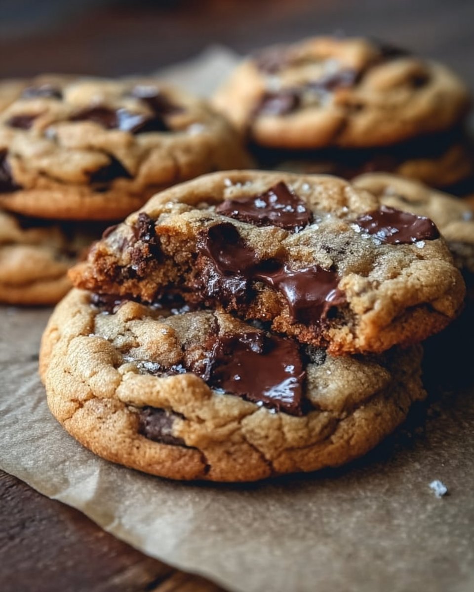 Ultra Thick Bakery Style Chocolate Chip Cookies – Crispy Edges, Gooey Centers, and Loaded with Chocolate!