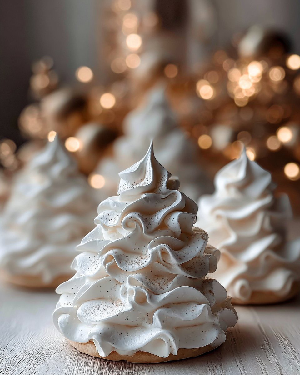 Tree Meringue Cookies