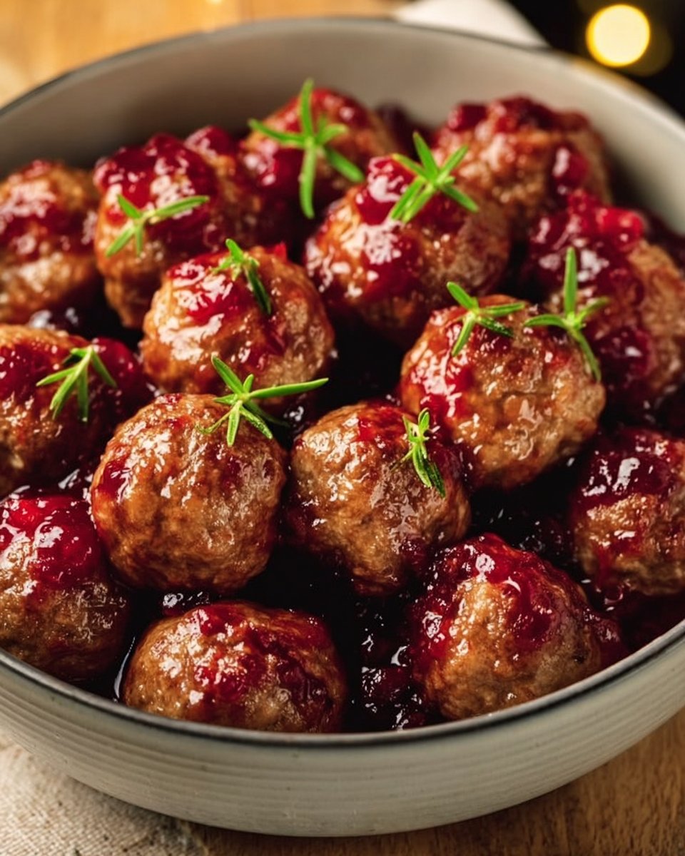 Christmas Cranberry Meatballs