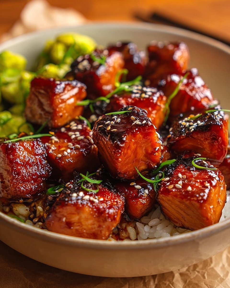 Easy Teriyaki Salmon Bites