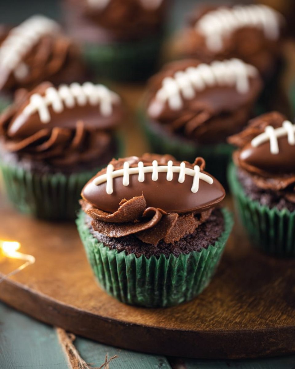 Football Cupcakes