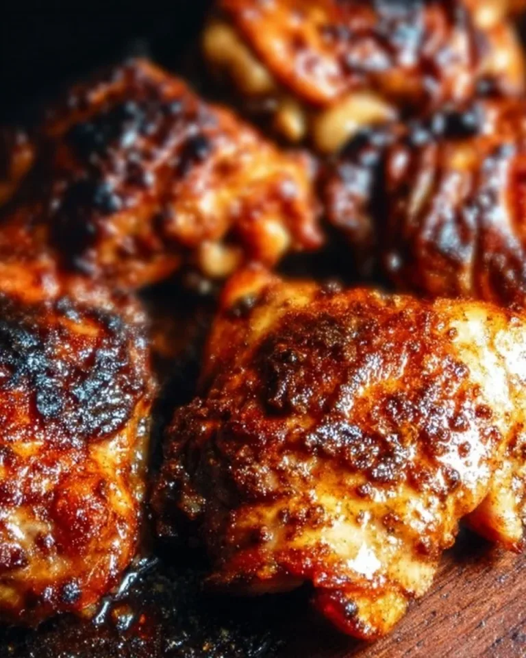 30-minute oven baked boneless skinless chicken thighs on a plate