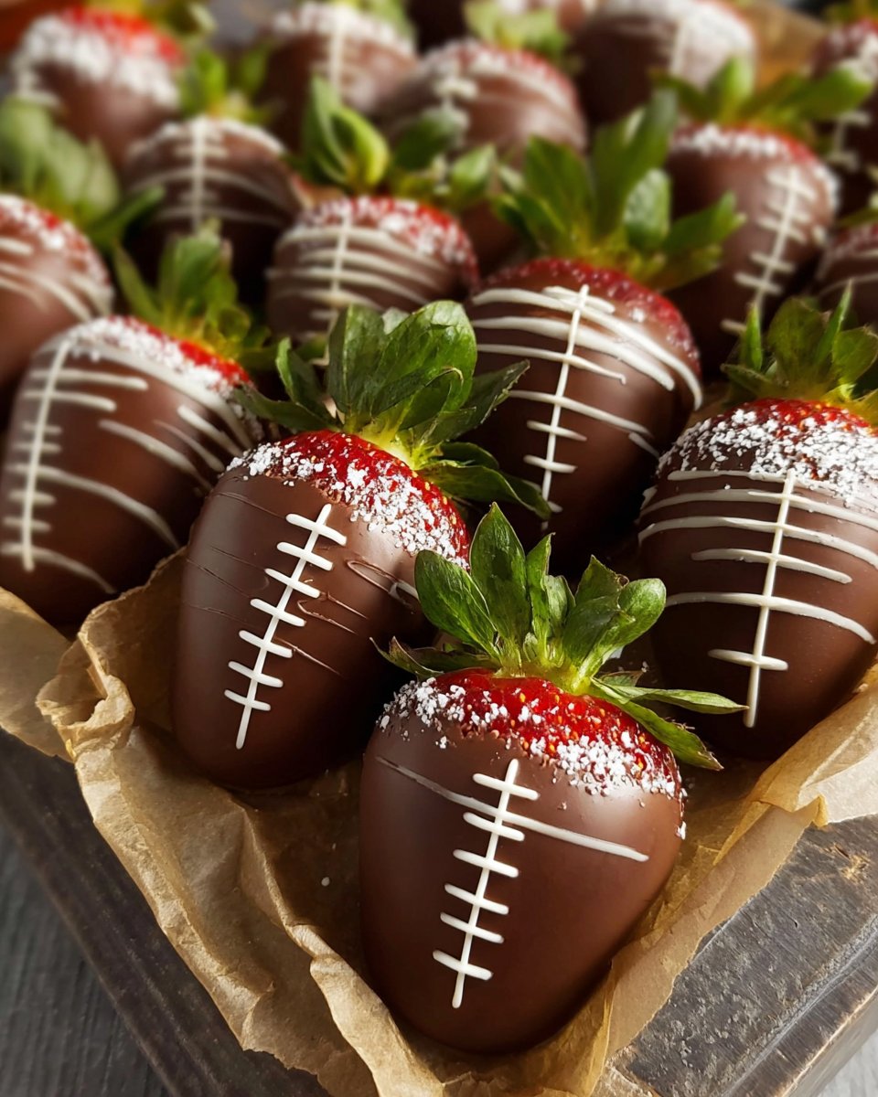 Football Chocolate Strawberries