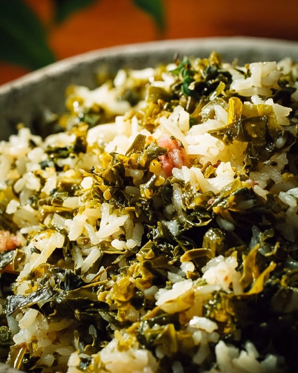 Homemade Collard Green Rice