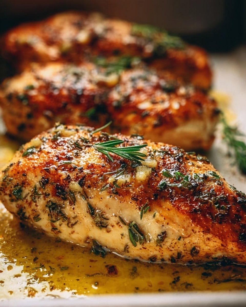 Garlic Butter Baked Chicken Breast