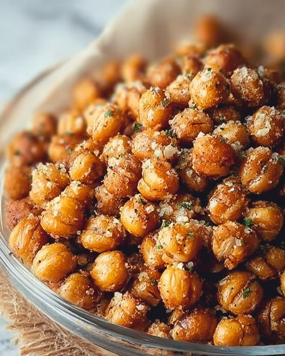 Ranch Flavored Oven-Baked Crispy Roasted Chickpeas