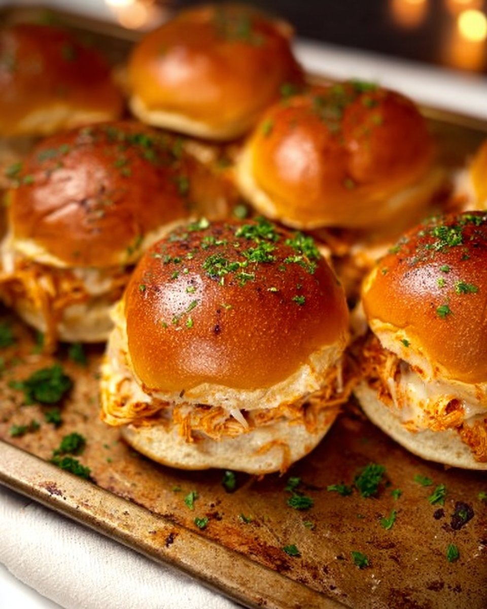 Spicy Buffalo Chicken Sliders