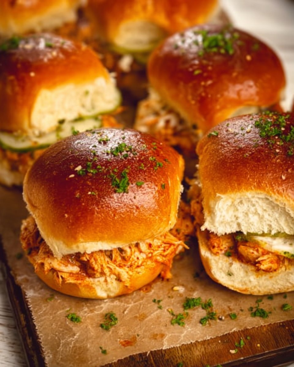 Spicy Buffalo Chicken Sliders