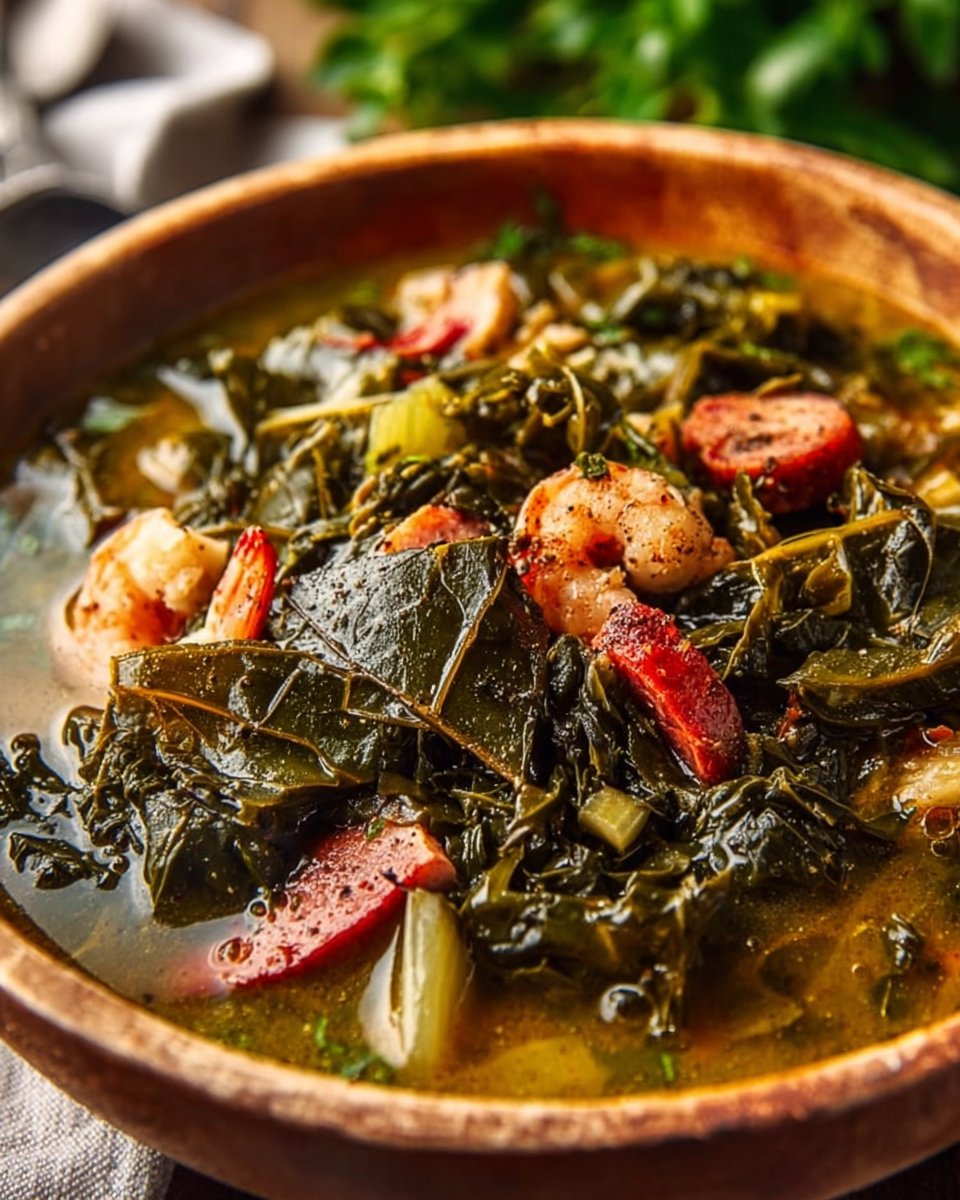 Homemade Gumbo Collard Greens