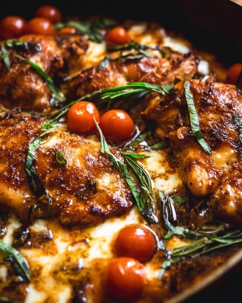 One-Pan Juicy Chicken in Balsamic Sauce