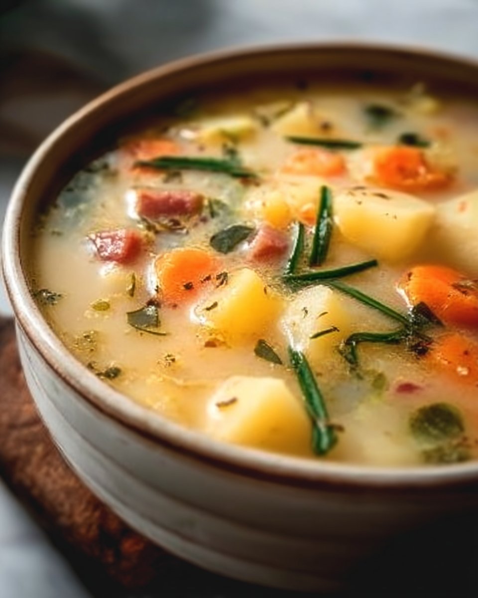 Homemade Broth Potato Soup