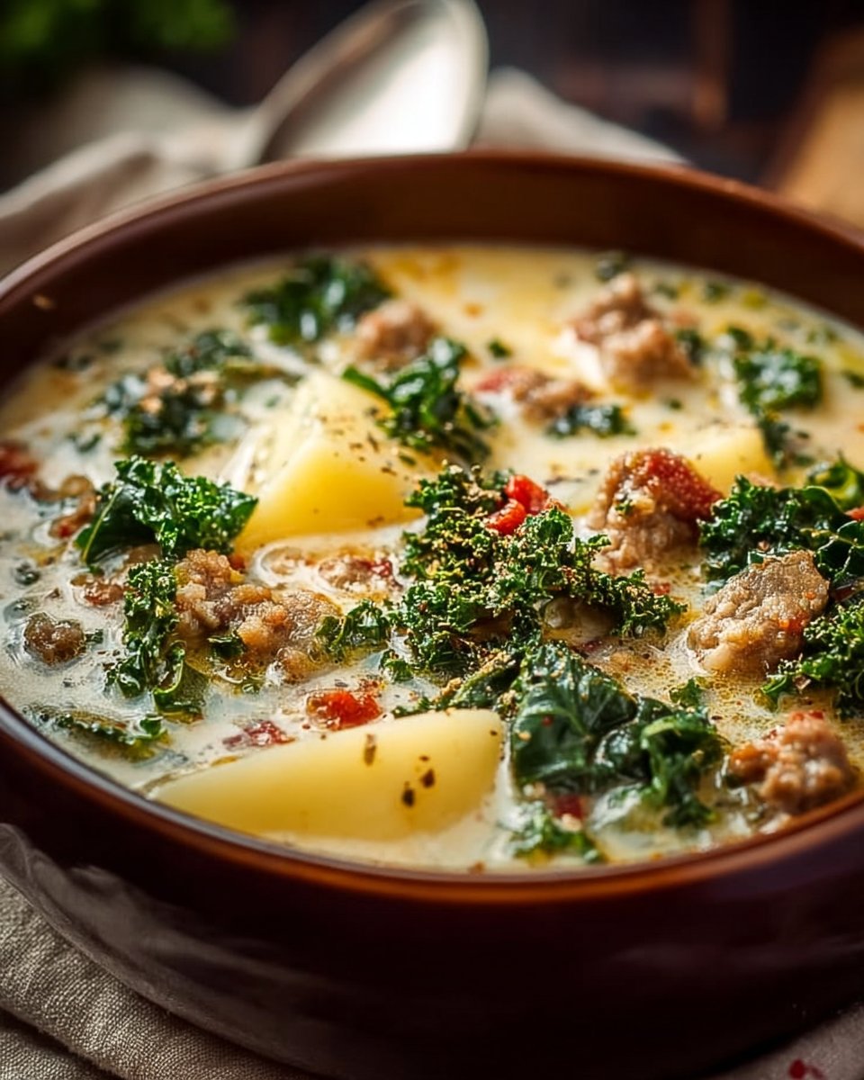 Comforting Crockpot Zuppa Toscana Soup