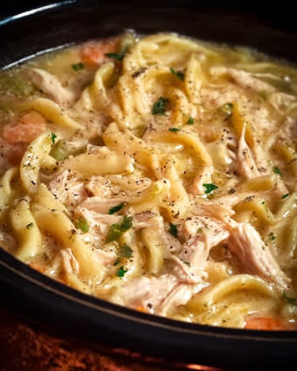 Chicken Noodles in a Crock Pot