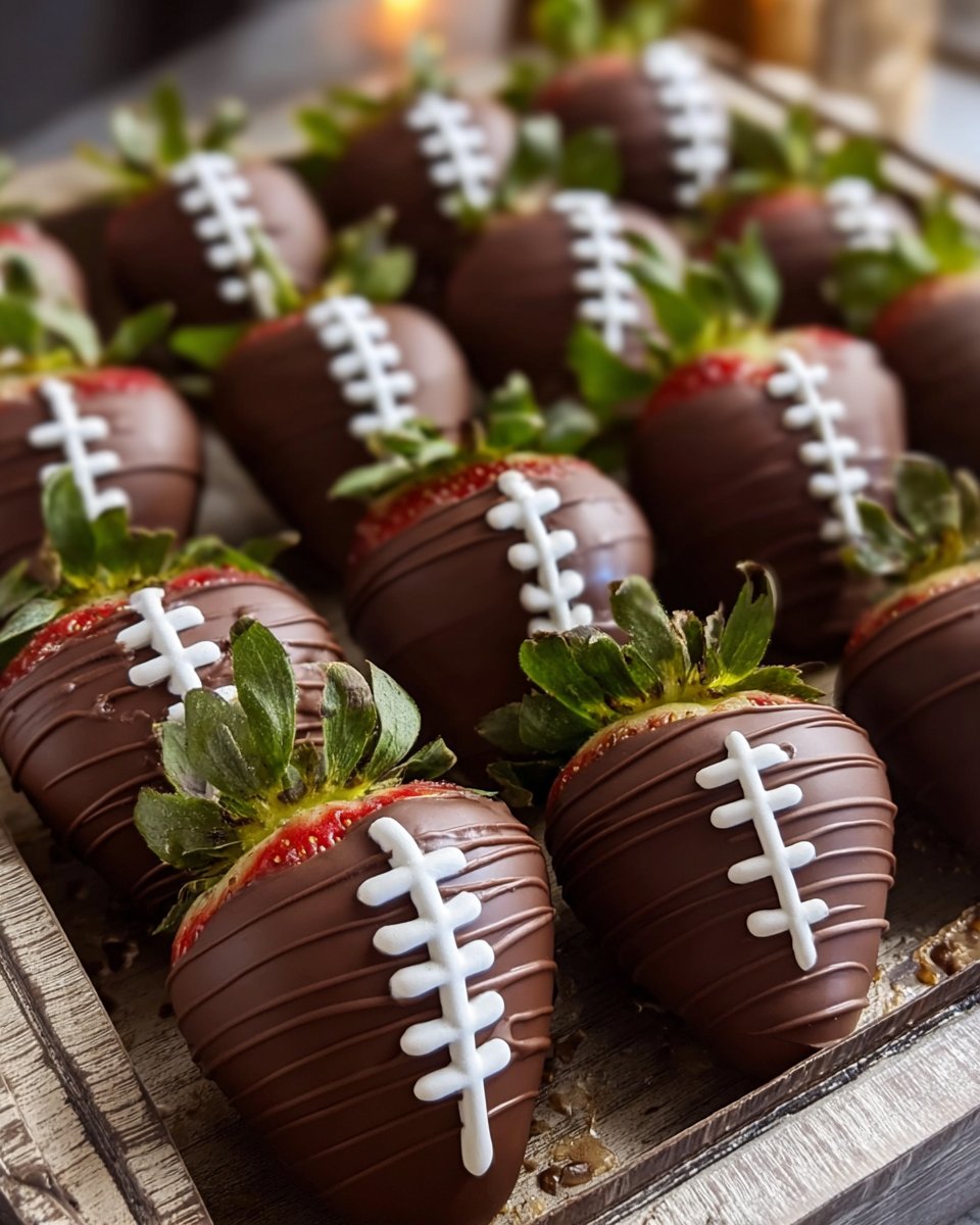 Football Chocolate Strawberries