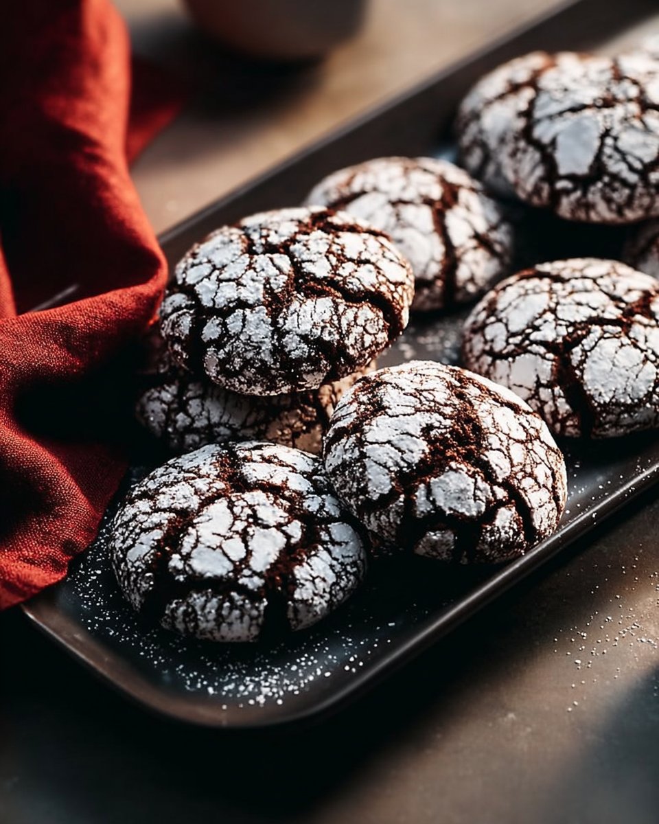 Best Espresso Chocolate Crinkle Cookies
