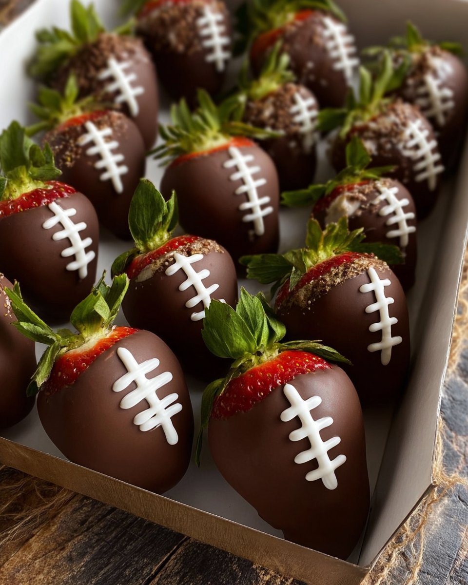 Football Chocolate Strawberries