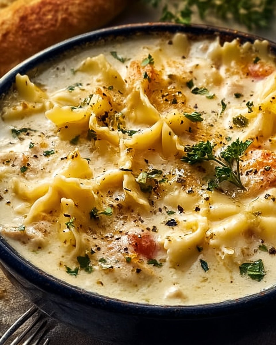 White Lasagna Soup