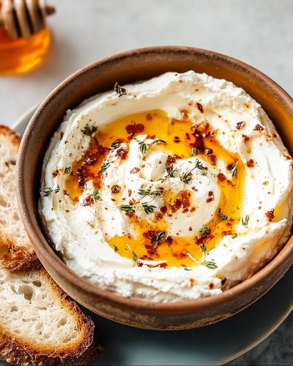 Delicious Ricotta Dip with Hot Honey