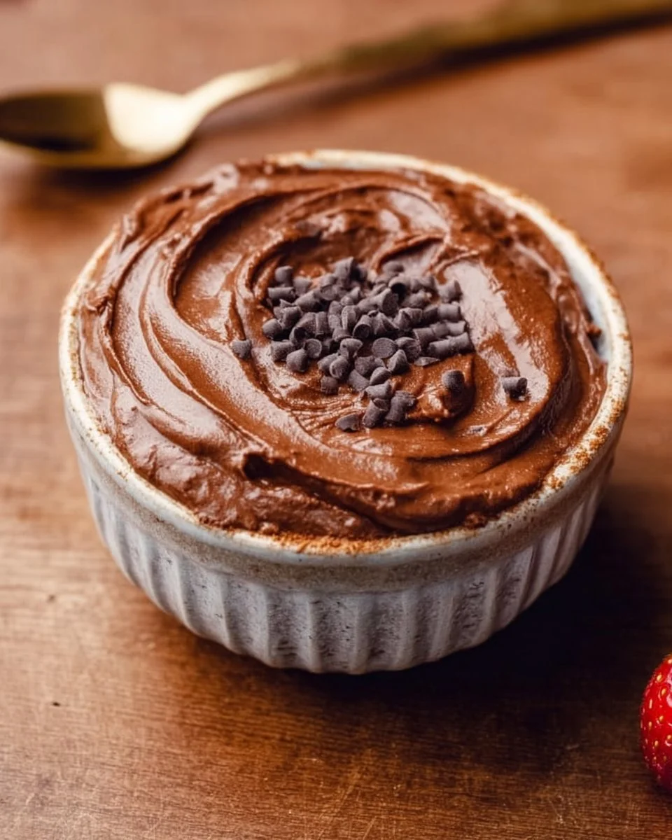 Bowl of brownie batter dip served with snacks for dipping