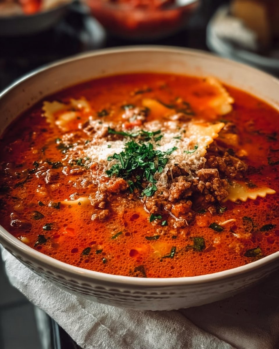 Viral TikTok Lasagna Soup