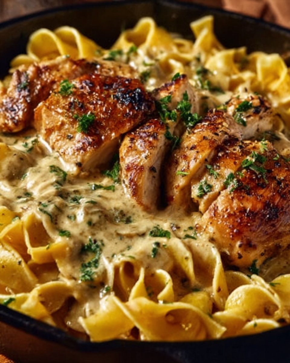 Chicken with Buttered Noodles