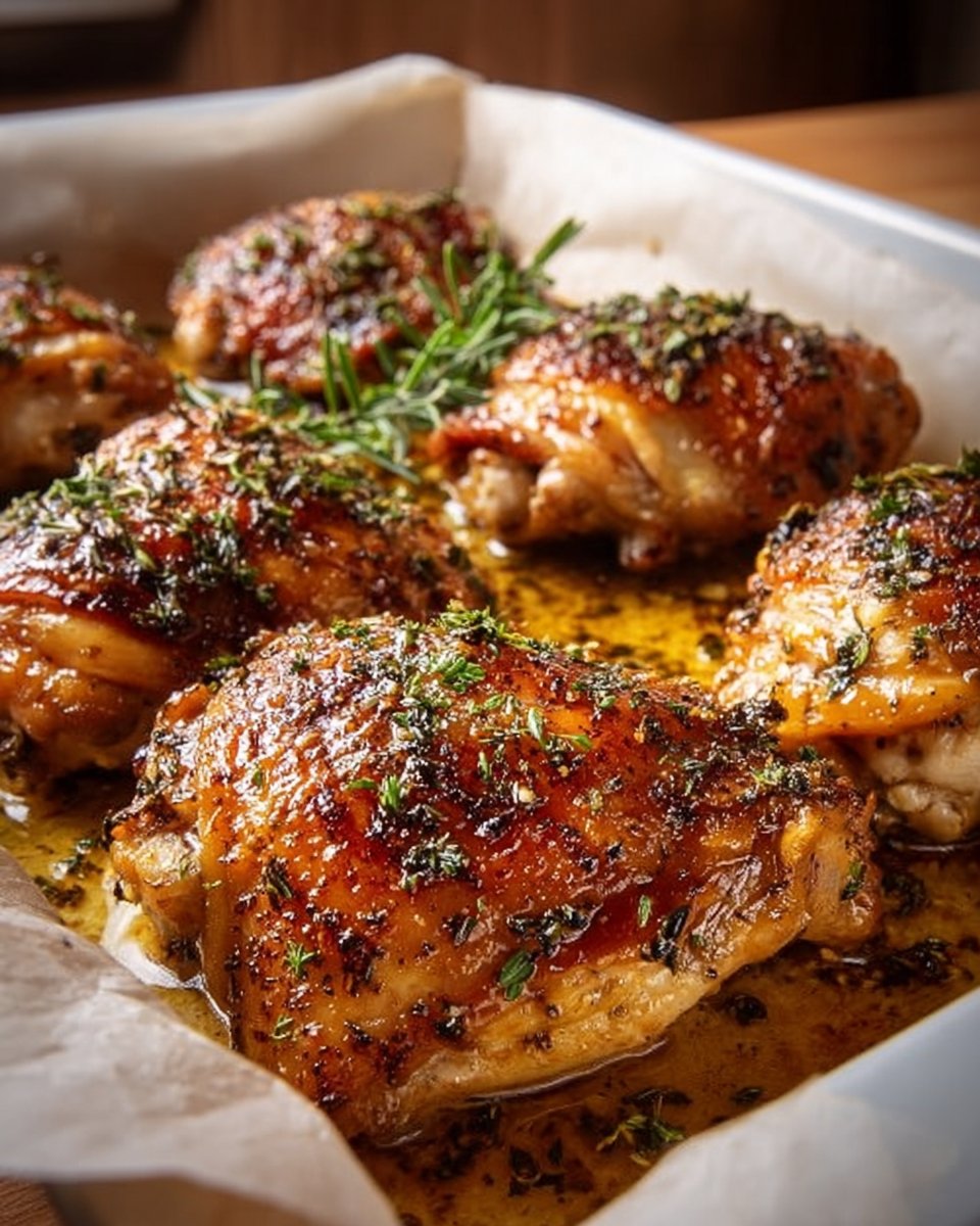 Easy Baked Chicken Thighs Recipe