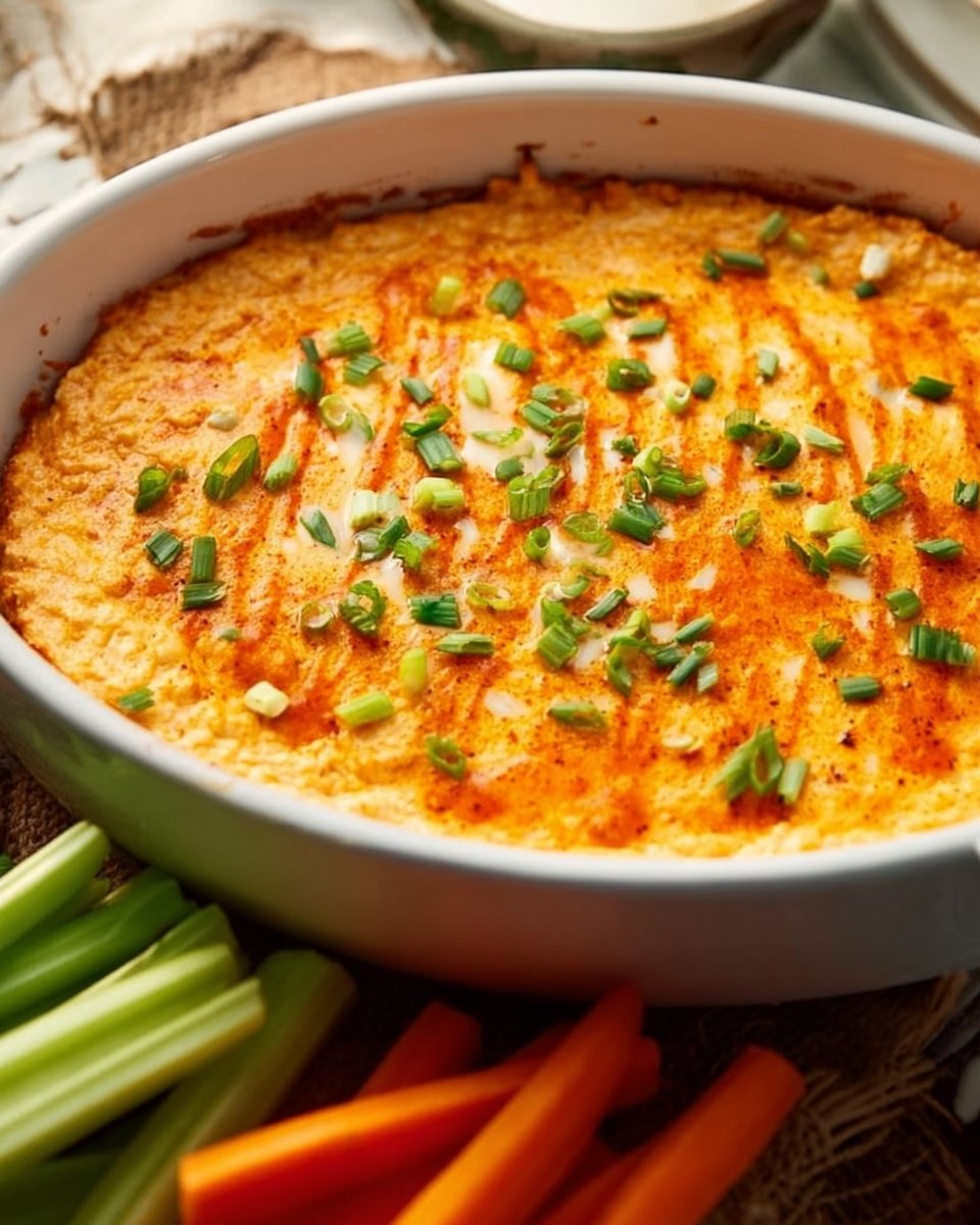 Healthy Cottage Cheese Buffalo Chicken Dip
