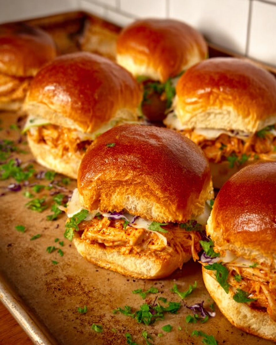 Spicy Buffalo Chicken Sliders