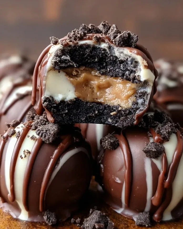 Delicious Reese's Oreo Bites featuring Oreo cream and Reese's chocolate.