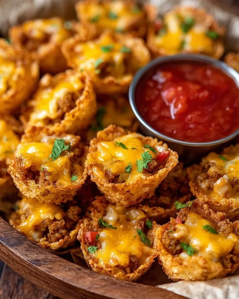 Delicious Taco Ranch Bites served on a platter with dip