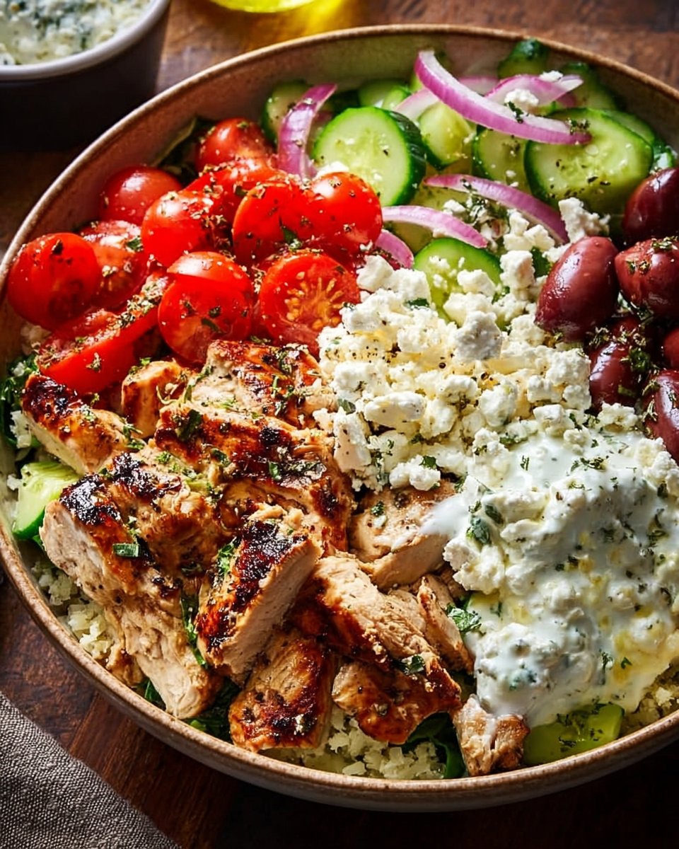 Greek Chicken Bowls