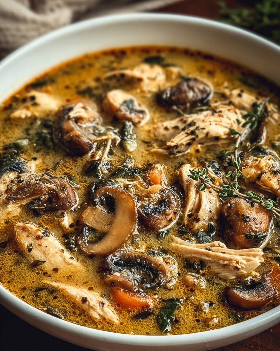 Rotisserie Chicken Mushroom Soup