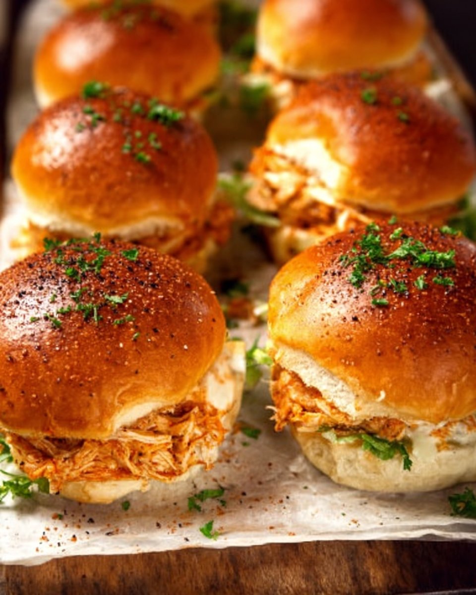 Spicy Buffalo Chicken Sliders