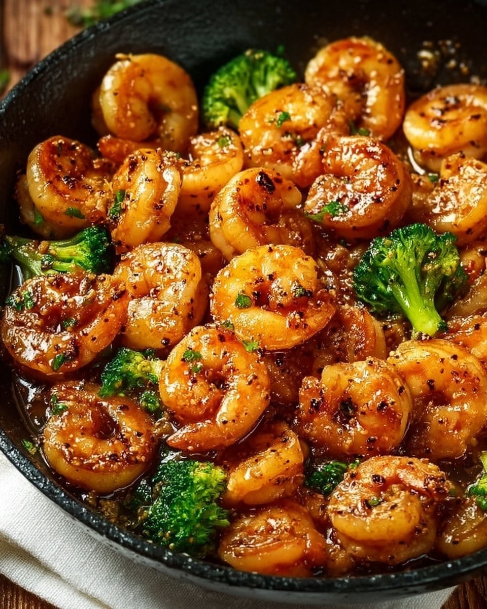 High-Protein Honey Garlic Shrimp
