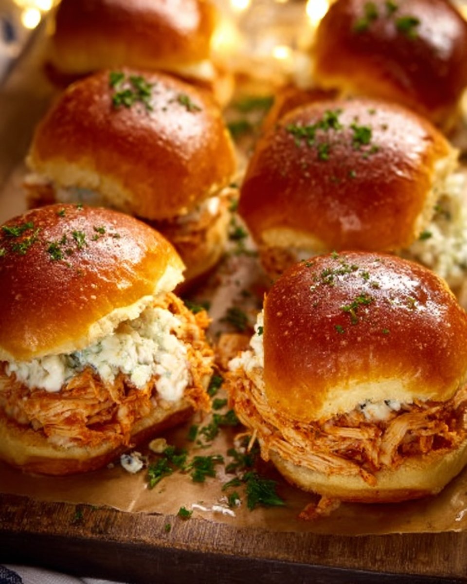 Spicy Buffalo Chicken Sliders