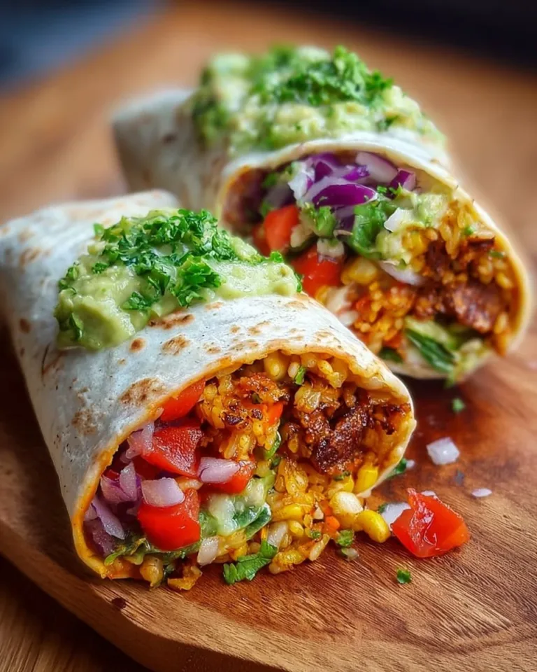 Quick and tasty vegan burrito wraps ready in 10 minutes
