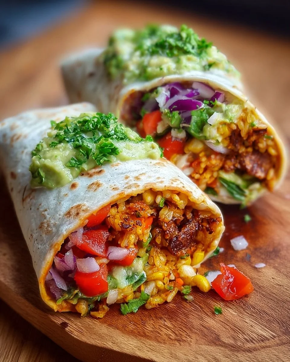 Quick and tasty vegan burrito wraps ready in 10 minutes