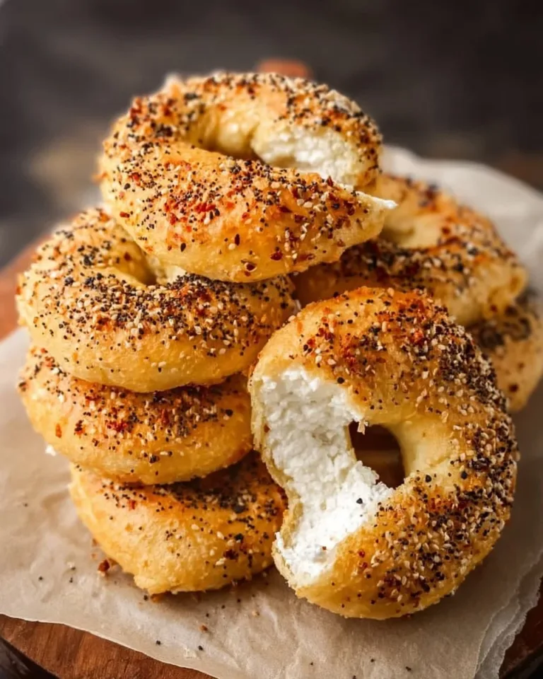Homemade Air Fryer Protein Bagels for a healthy breakfast