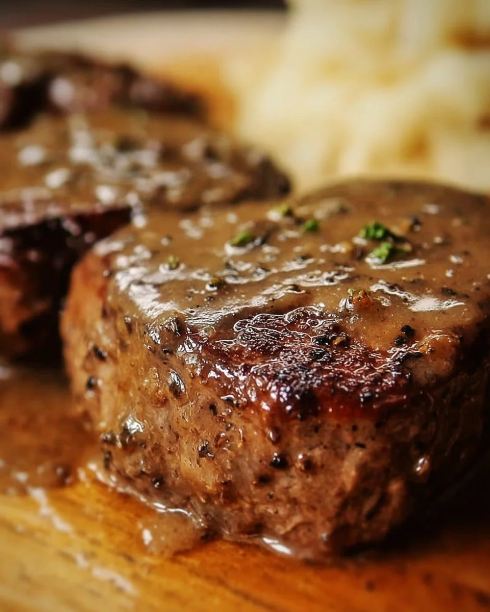 Amish Poor Man's Steak served with sides, showcasing a budget-friendly meal option.