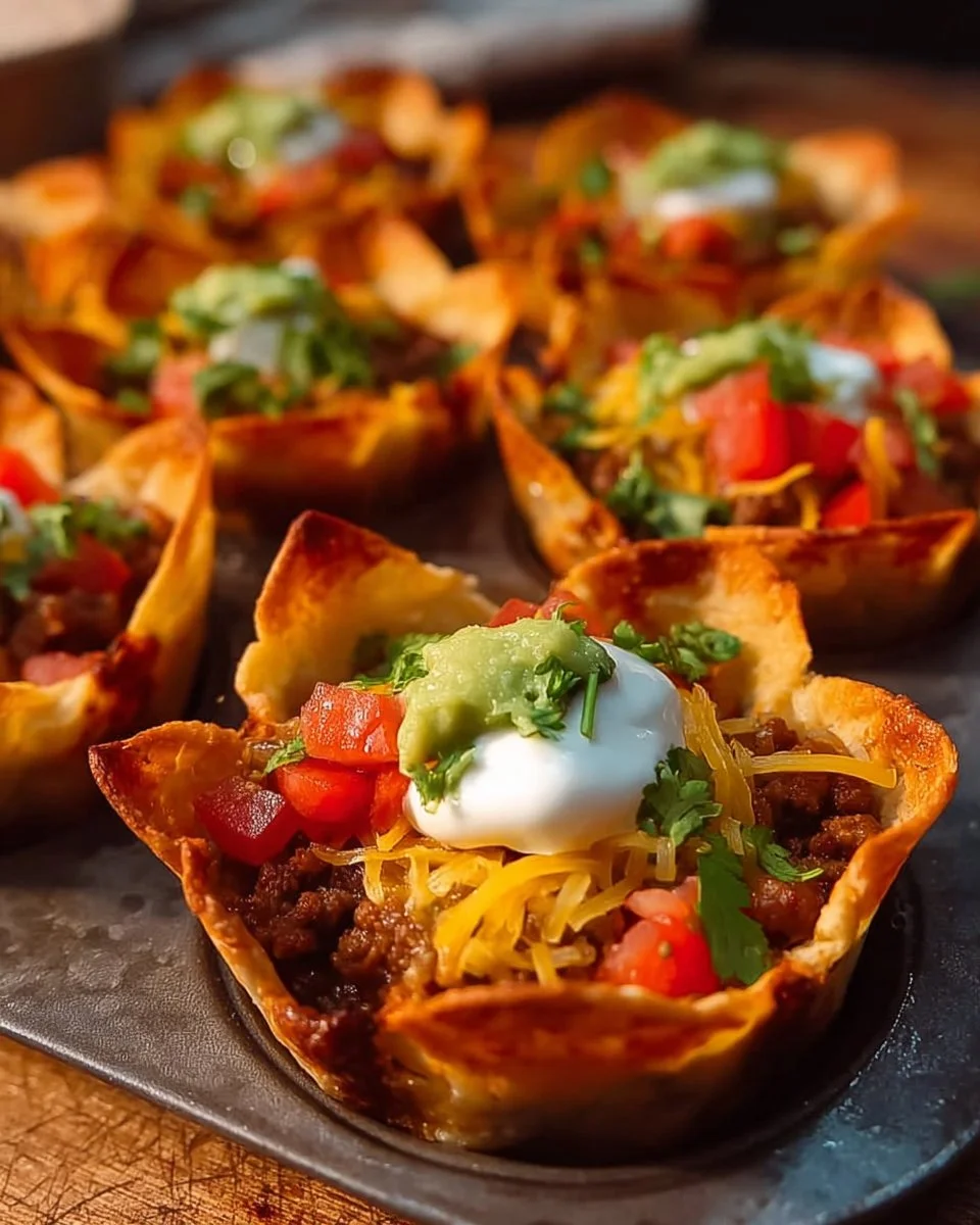 Baked Taco Cups
