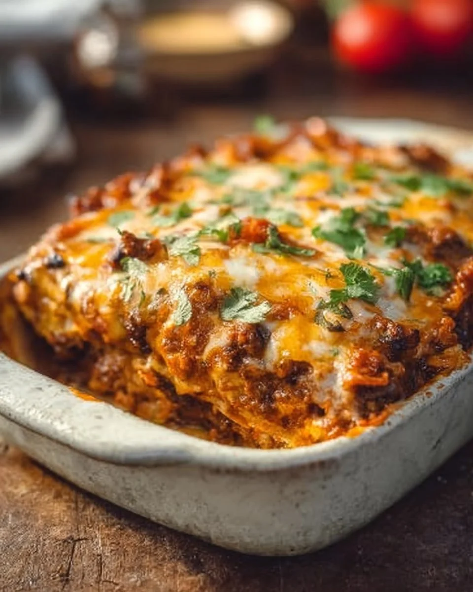 Beef Enchilada Casserole