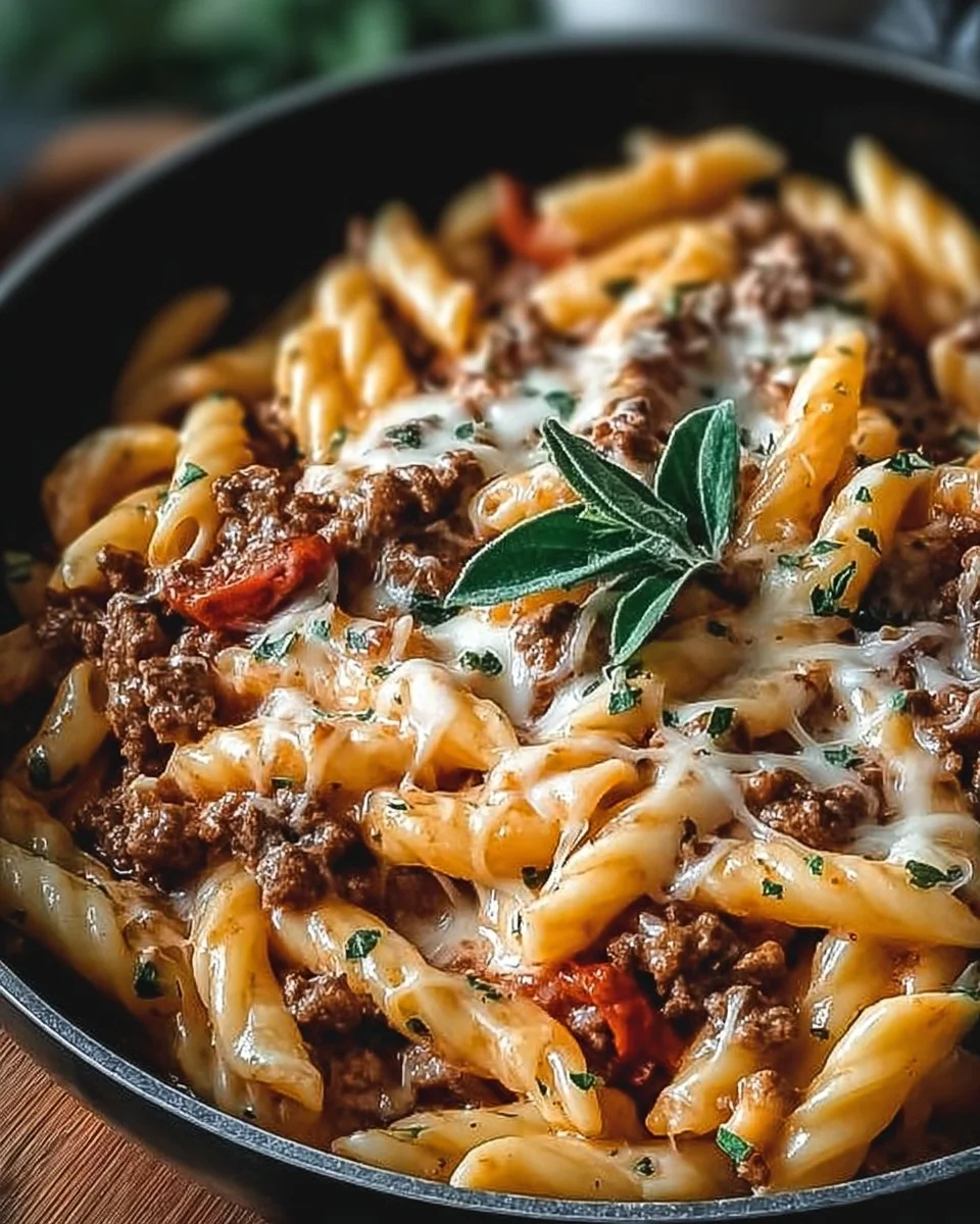Creamy Rotel Pasta with Ground Beef for Cozy Weeknight Dinners