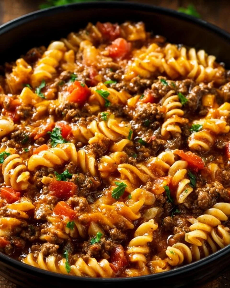 Crockpot Taco Pasta