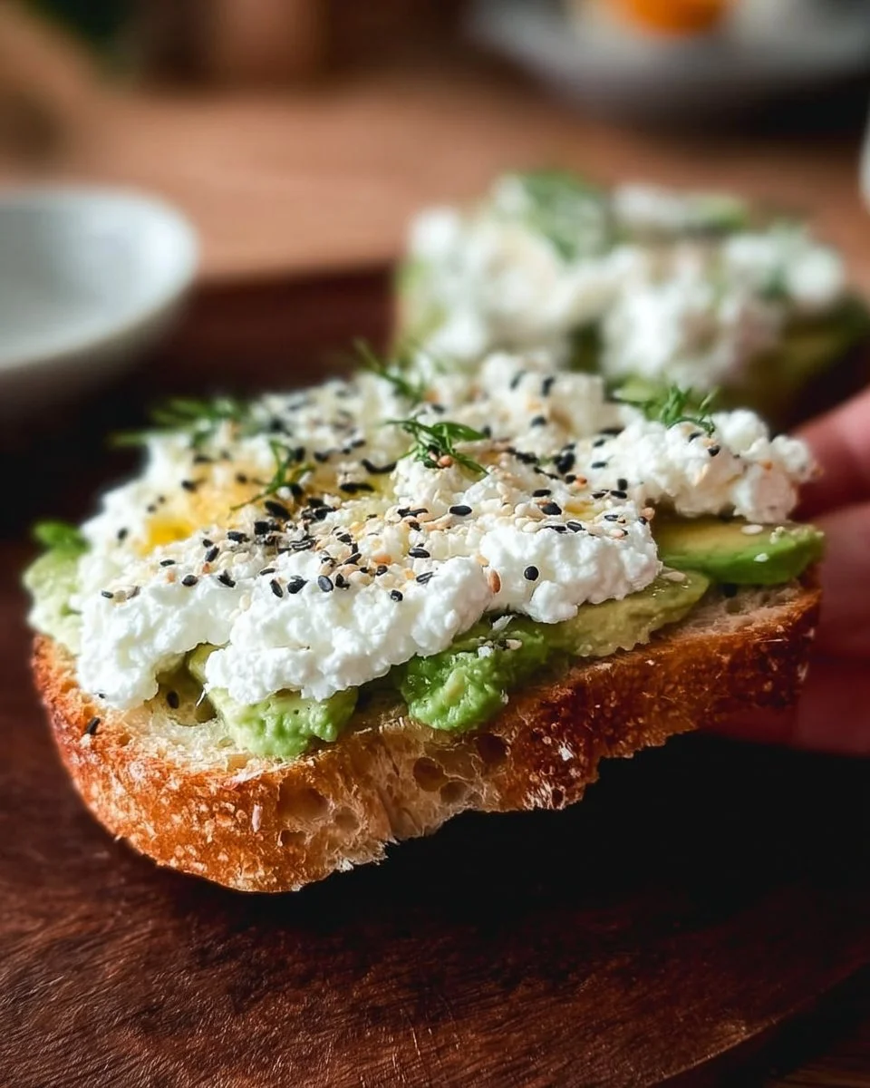 Easy Cottage Cheese Avocado Toast