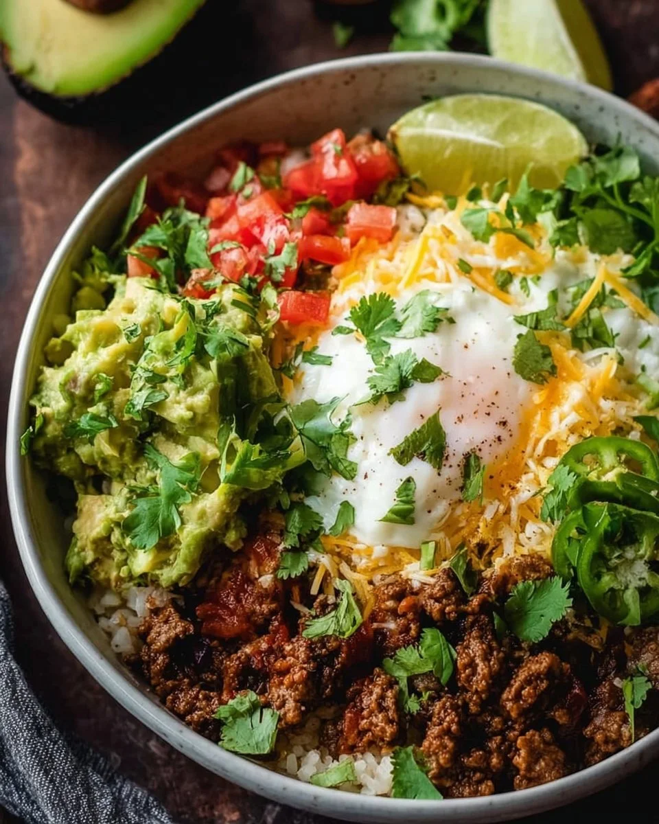 Easy Low Carb Burrito Bowl - 25min Breakfast Protein-Packed